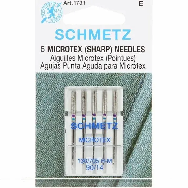 Schmetz Sharp Microtex Machine Needles Size 90/14