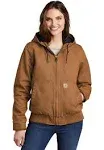 Carhartt Women's Washed Duck Active Jac (Carhartt Brown) XL