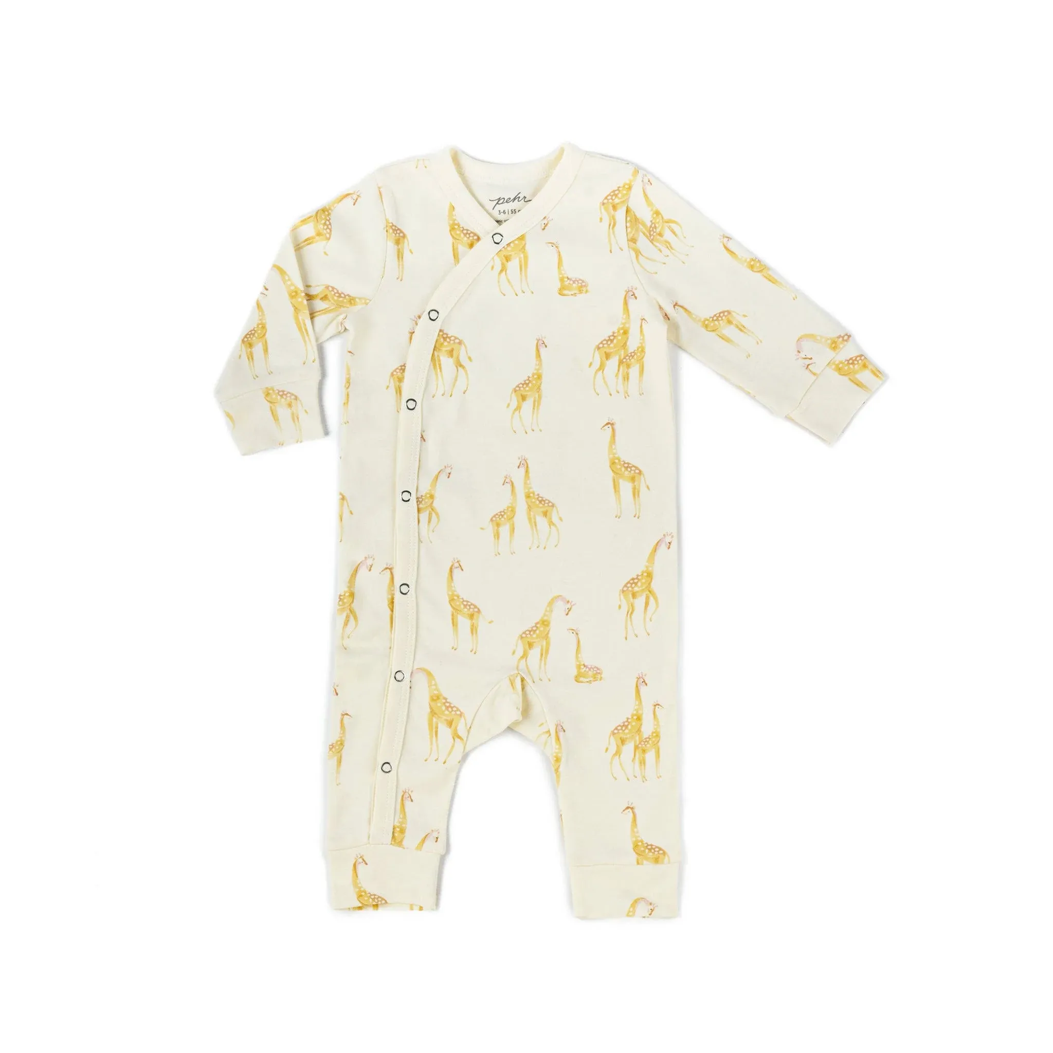 Pehr Follow Me Giraffe Organic Cotton Romper