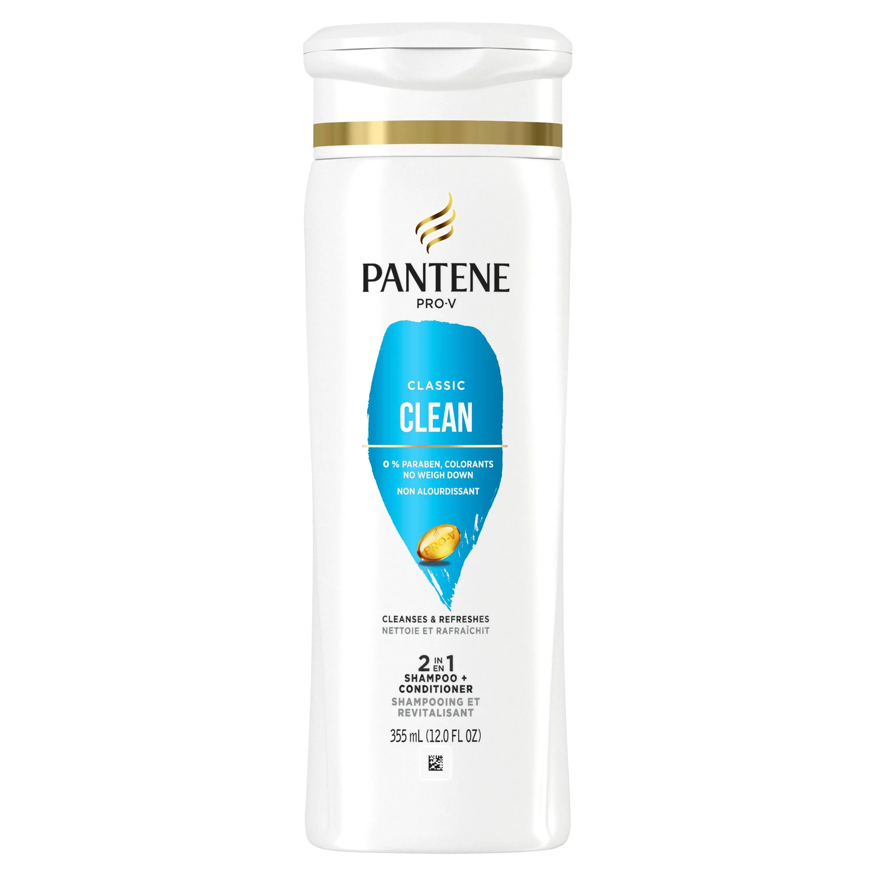 Pantene Shampoo + Conditioner, Classic Clean, 2 in 1 23.6 fl oz