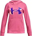 Under Armour Girls Armour Fleece Iridescent Big Logo Hoodie