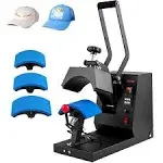 VEVOR Hat Heat Press Cap Heat Press Machine 4 Heating Pads Sublimation Transfer