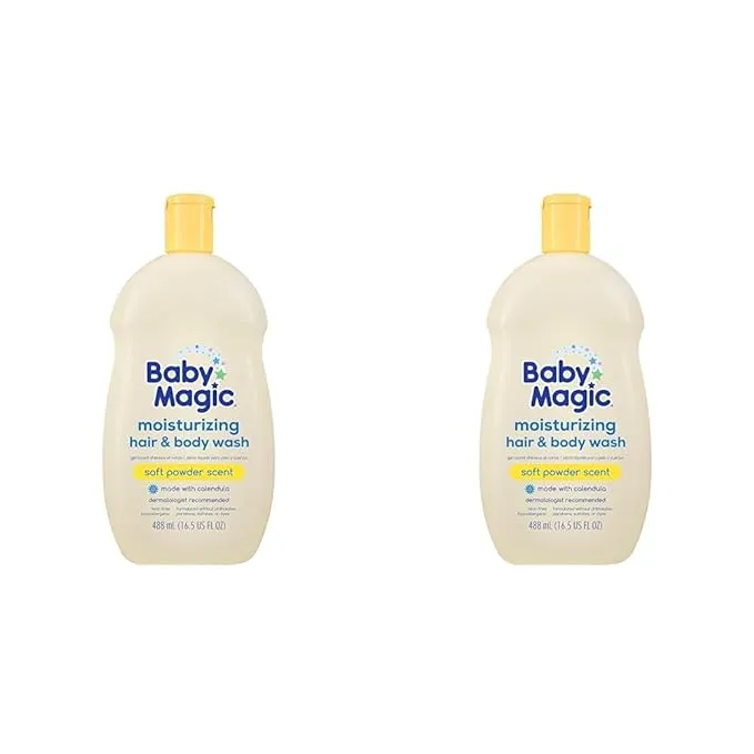 Baby Magic Moisturizing Hair & Body Wash | Specially Formulated for Baby's Delicate Skin | Tear-Free | Calendula & Coconut | 30 fl oz.