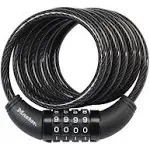 Master Lock 8114D Combination Cable Lock, 6' x 5/16"