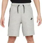 Nike Boys Tech Fleece Shorts - Grey/Black Size L