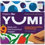 Yumi: Strawberry and Rhubarb Organic Bar, 3.7 oz