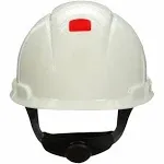 3M SecureFit Hard Hat H-701SFR-UV, White, 4-Point Pressure Diffusion Ratchet Suspension, with Uvicator