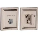 Baldwin Prestige Torrey Pines 93800-016 Low Profile Square Deadbolt Satin Nickel