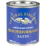 General Finishes High Performance Water Based Topcoat 1 Gallon Satin