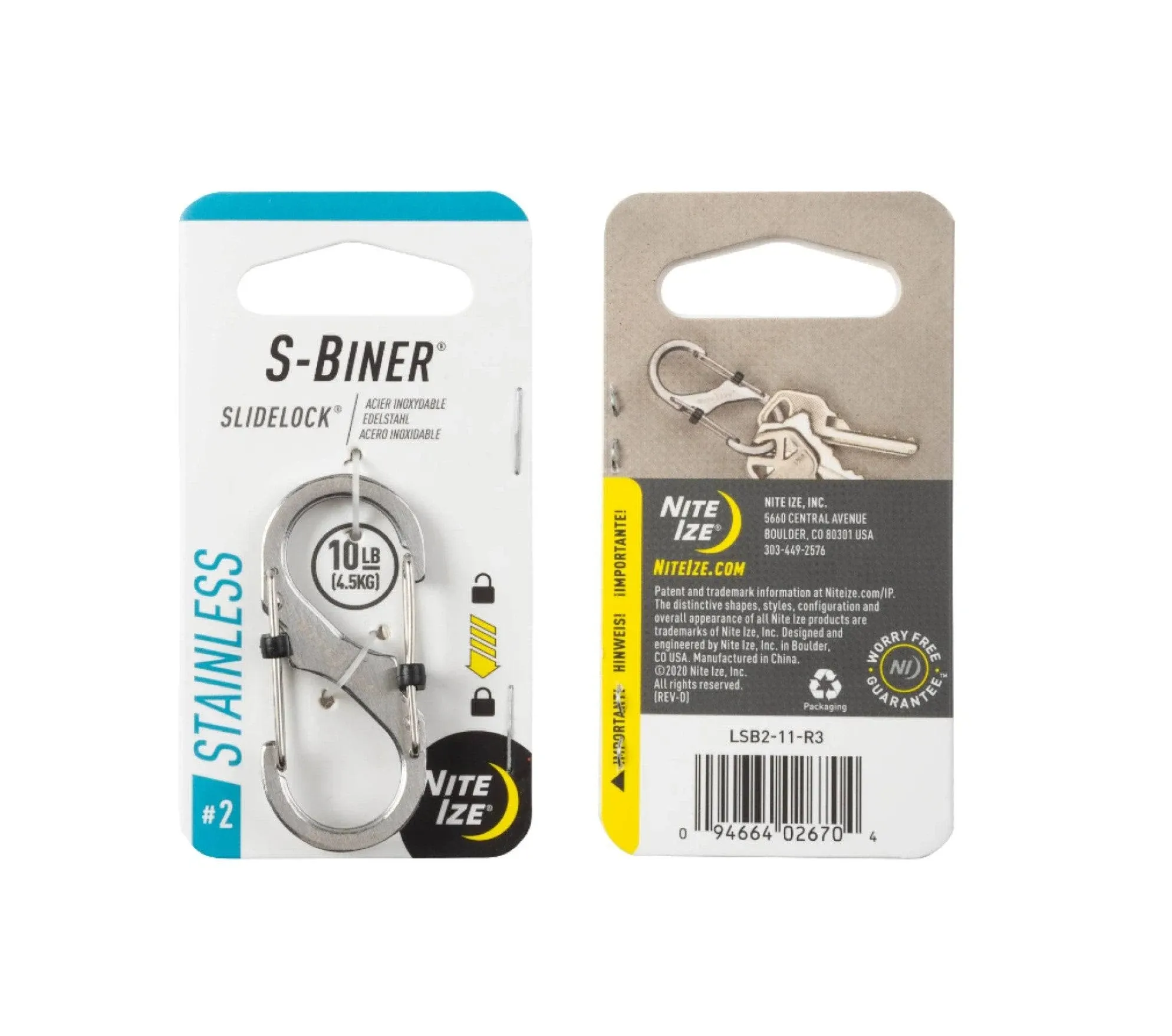 Nite Ize SlideLock Steel S-Biner