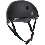 Triple Eight The Certified Sweatsaver Helmet Black Rubber / L/XL