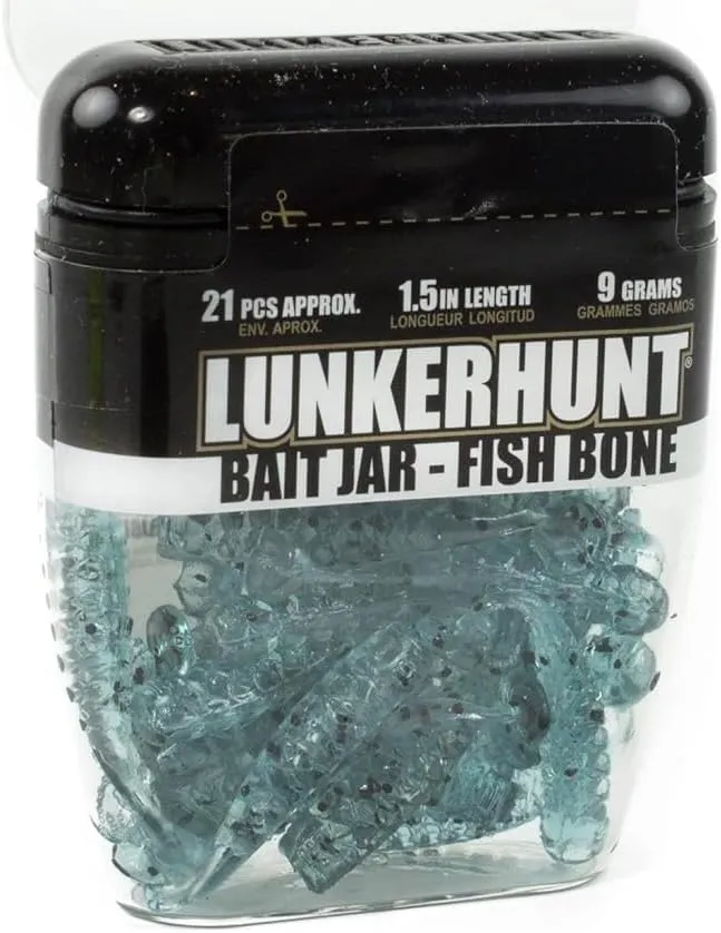 Lunkerhunt Fish Bone Bait Jar Fast Fish