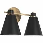 Capital Lighting Bradley 2 Light Vanity Aged Brass and 150121AB