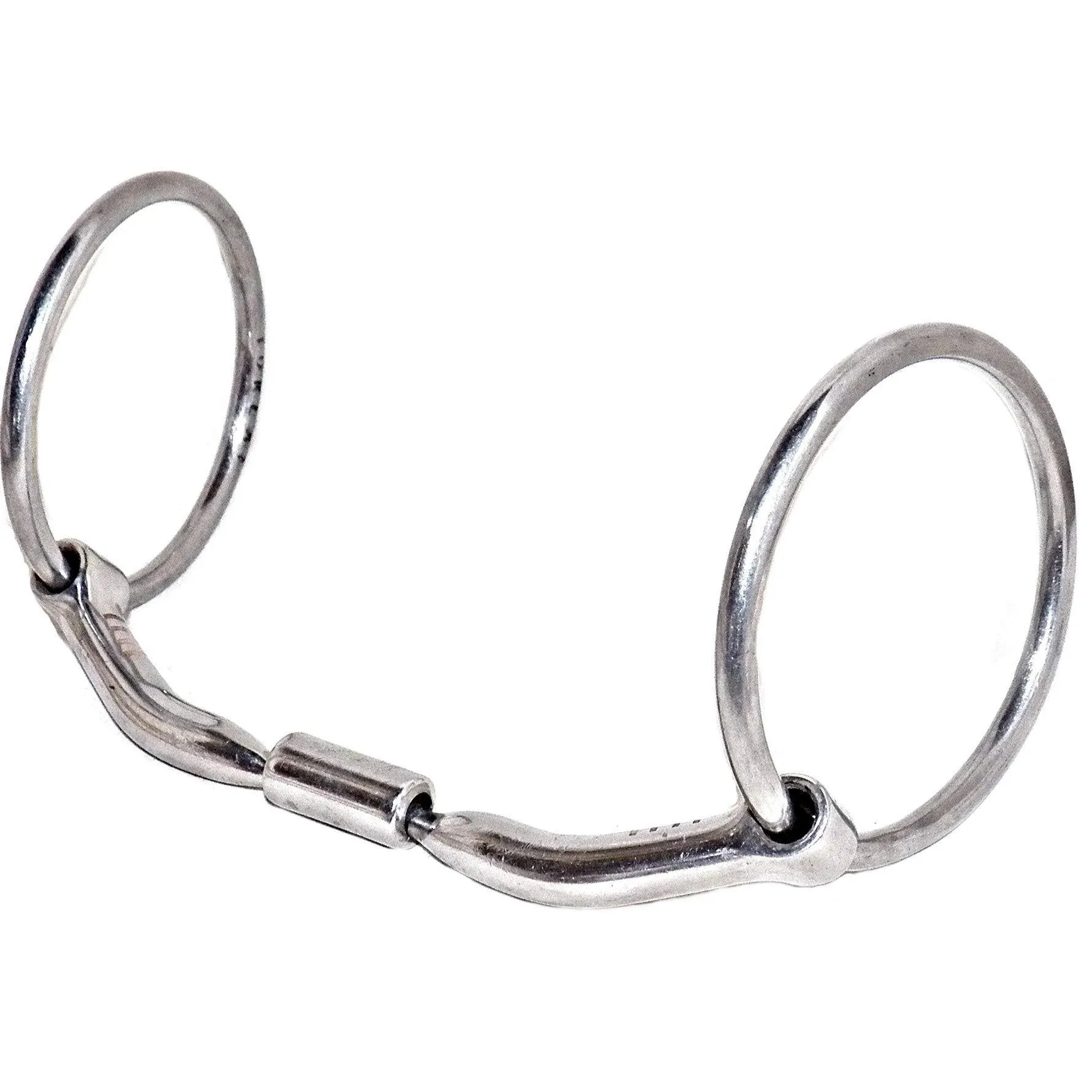 MYLER STAINLESS STEEL 5 1/4&#034; LOOSE RING SNAFFLE BIT 89-28026 HORSE TACK