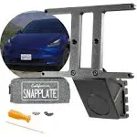 SnapPlate+ (Model Y) Front License Plate Holder - Strength-Optimized, Anti-Theft, Removable, Height-Adjustable, USA Made and Patented - for 2020-2024 Tesla Model Y - No Drilling, No Adhesives