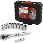 Craftsman 11-Piece 1/4-in Drive Socket Wrench Set - Standard (SAE)