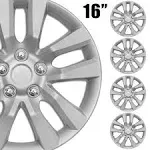 16&#034; Inch Set of 4 Wheel Covers Full Rim Snap On Hubcaps for R16 Tire &amp; Steel Rim