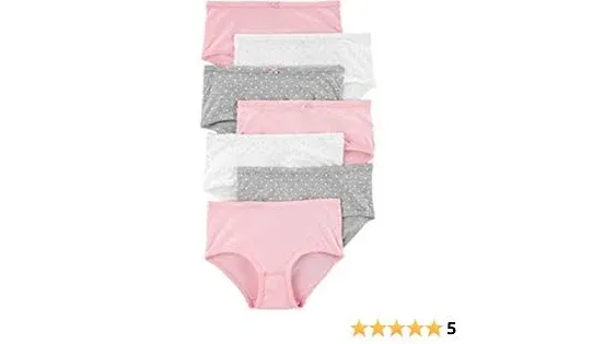 Carter's Girls' Little 7-Pack Underwear