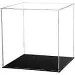 Display Case for Collectibles Assemble Clear Acrylic Box Alternative Glass Case