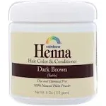 Rainbow Research Henna Hair Color Conditioner Dark Brown Sable 4 Oz