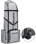 Partage Golf Travel Bag with Wheels,Golf Travel Case for Airlines -Black