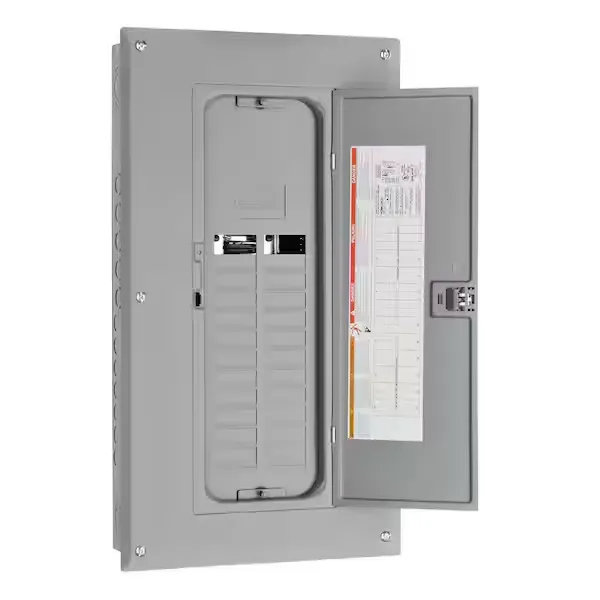 Square D Homeline 125 Amp 20-Space 40-Circuit Indoor Main Lug plug-on neutral Electrical Panel with Cover, Ground Bar HOM2040L125PGC