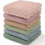 Comfy Cubs Muslin Cotton Baby Washcloths - Multicolor