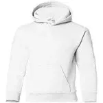 Gildan Youth Heavy Blend 8 oz. 50/50 Hood - G185B - White - L