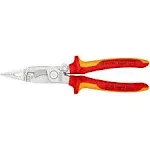 Knipex 8&#034; 200mm 1000V VDE Insulated Electrical Installation Pliers - 13 96 200