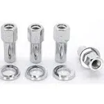 Weld Open End Lug Nuts w/ Centered Washers 1/2in. RH - 4pk.