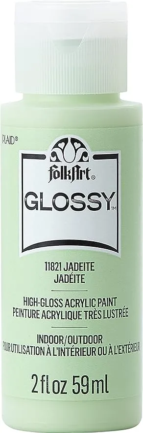 FolkArt Glossy Paint 2oz-Jadeite, Size: 2 fl oz