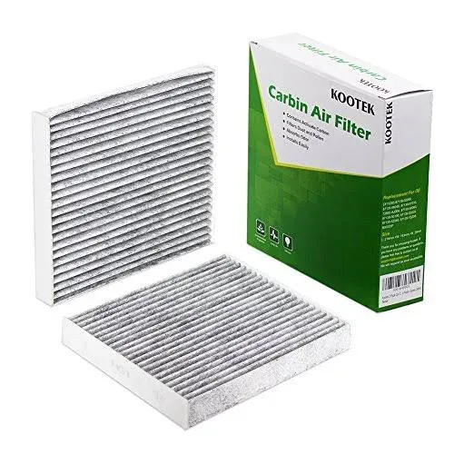 Kootek Cabin Air Filter with Activated Carbon, 2pcs Car Automotive Replacement Passenger Compartment Air Filters for Toyota 4Runner, RAV4, Corolla, Camry, Highlander, Tundra, Subaru, CP285, CF10285