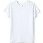 Lands' End School Uniform Girls Short Sleeve Essential Tee - Small - White