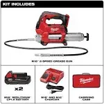 Milwaukee 2646-22CT M18 2-Speed Grease Gun 2ct Kit