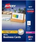 Avery Clean Edge Business Cards Laser