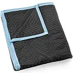 Sure-Max Moving & Packing Blanket - Ultra Thick Pro - 80 inch x 72 inch (65 lb/dz Weight) - Professional Quilted Shipping Furniture Pad Black - 1