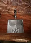 Kohler K-5287-NA Strive 15" x 15" Undermount Bar Sink with Basin Rack