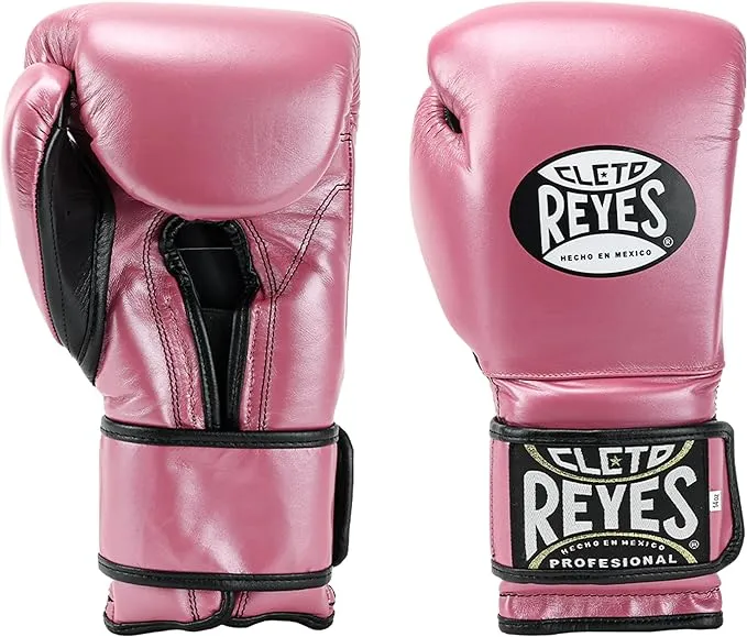 Cleto Reyes Training Gloves with Hook and Loop Closure for Men and Women (16oz, Metallic Purple)