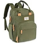 Ruvalino Large Diaper Bag Backpack, Multifunction Travel Maternity Baby Changing Bags, Army Green