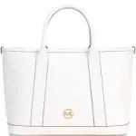 Michael Kors Luisa Medium Satchel Bag - Optic White