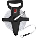 Open Reel Measure Tape, 200 Ft, 60 Meters, with Metal Spike, Hand Crank - Open T