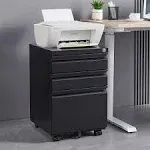 3 Drawer Mobile File Cabinet Filing Cabinet and