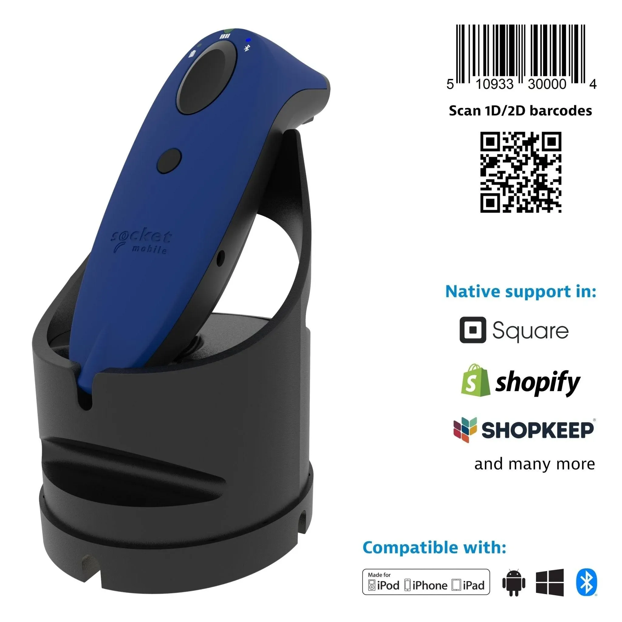 Socket Mobile S740 2D Barcode Scanner + Charging