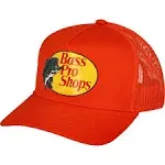 Orange bass pro shops hat