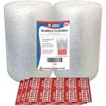 2 Pack Bubble Cushioning Wrap Roll