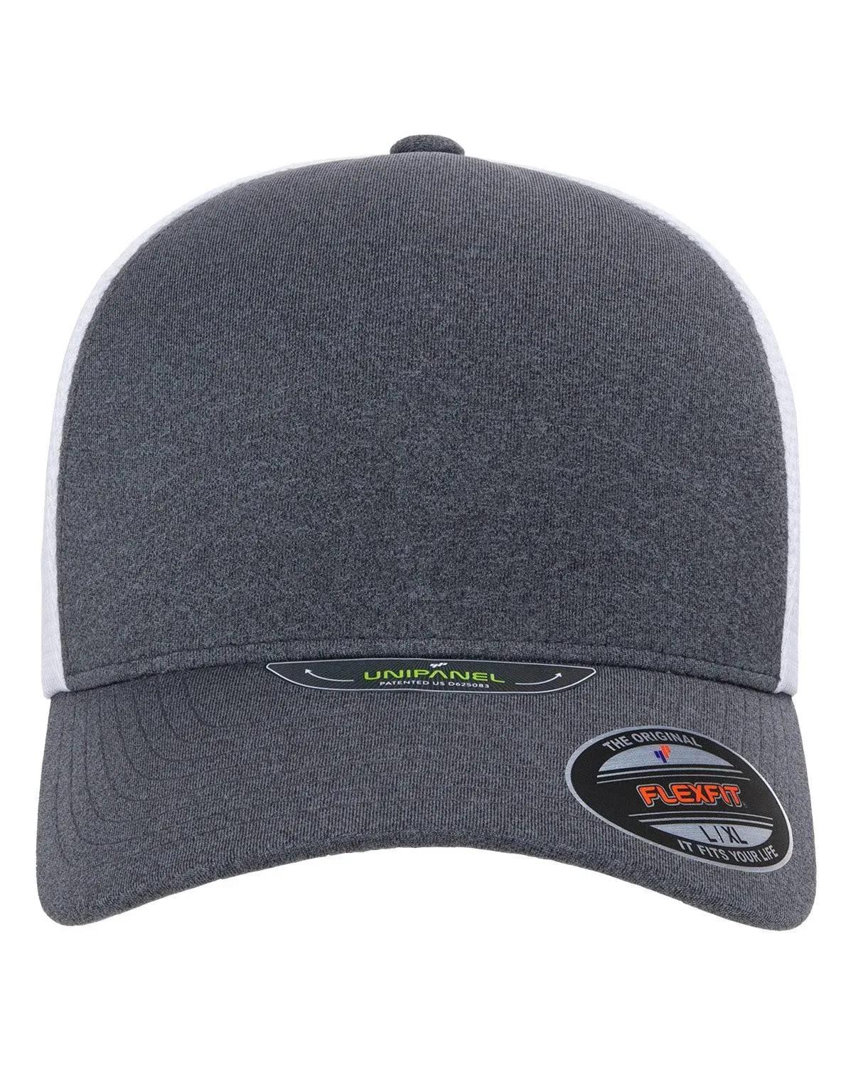 Flexfit 5511UP - Unipanel Trucker Cap L/XL Melange Dark Grey/ White