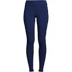 Women's Starfish Mid Rise Knit Leggings - Lands' End - Blue - XL