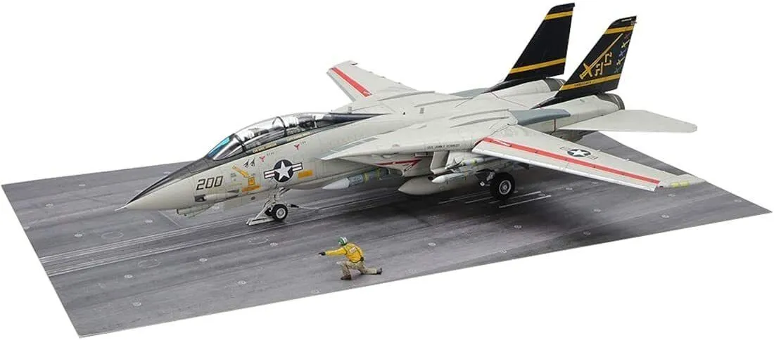 TAMIYA 1/48 No.122 GRUMMAN F-14A TOMCAT LATE MODEL CARRIER LAUNCH SET Kit 61122