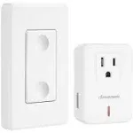 DEWENWILS Indoor Wireless Remote Control Outlet, Electrical Plug in On Off Power Switch, Wireless Wall Mounted Light Switch