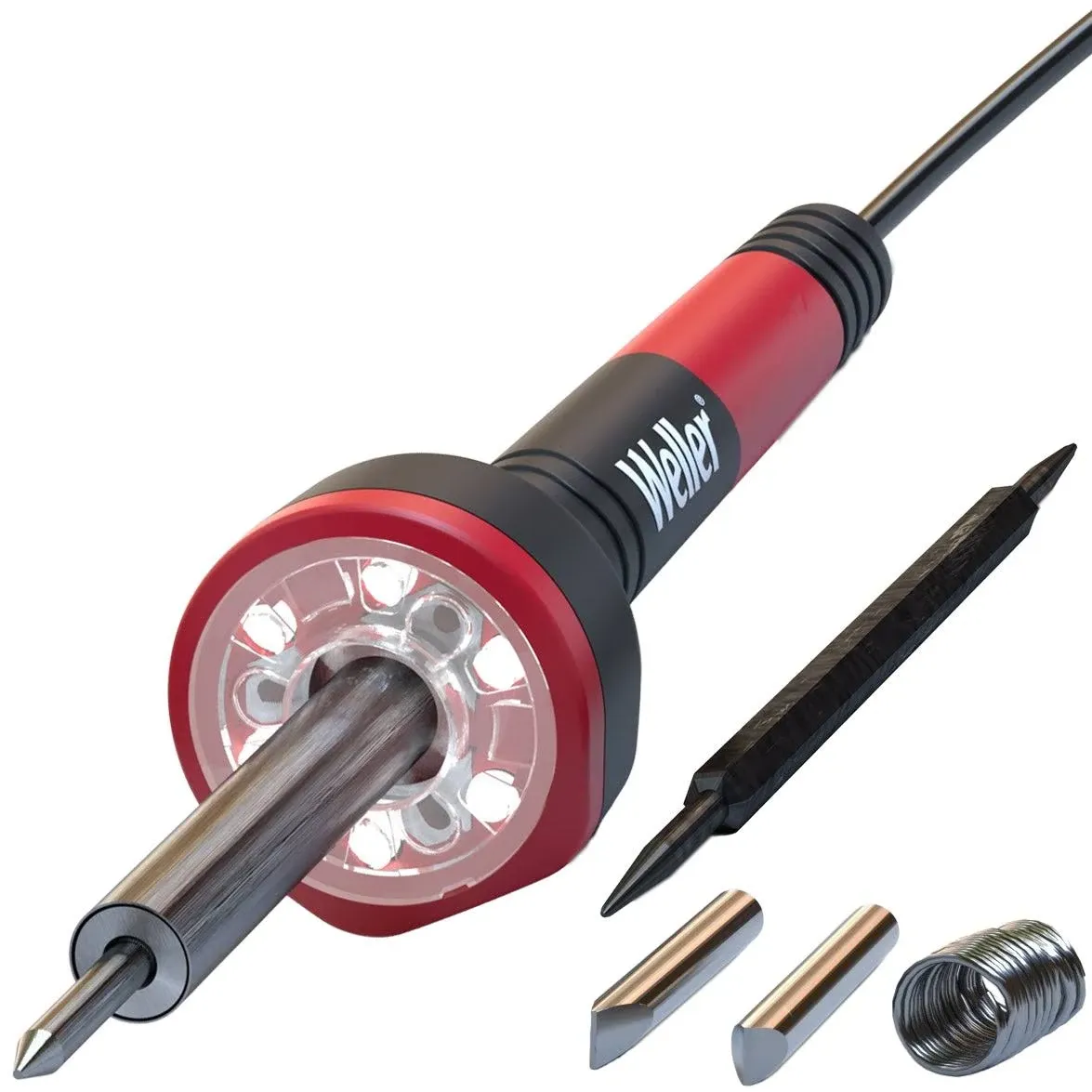 Weller 30W Soldering Iron Kit; LED Halo RING; 120V